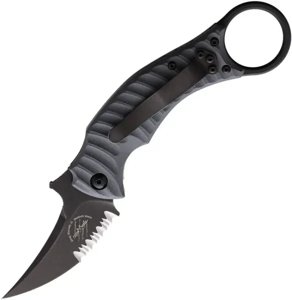 Bastinelli Knives and Doug Marcaida Mako Folder Gray verzahnt