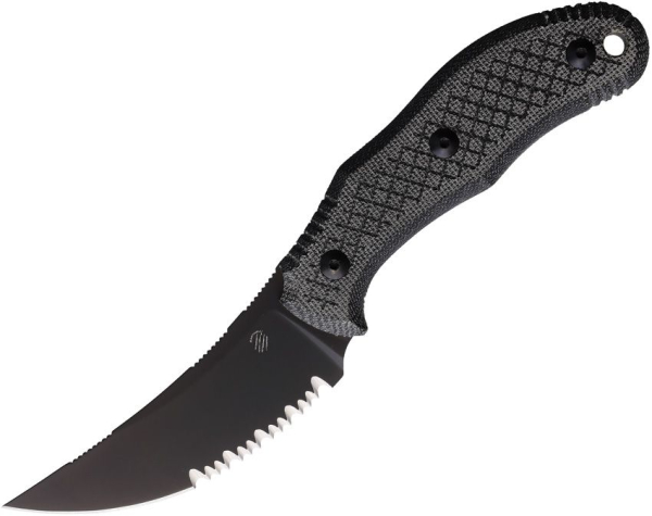 Bastinelli Knives Chopper Micarta Black serrated