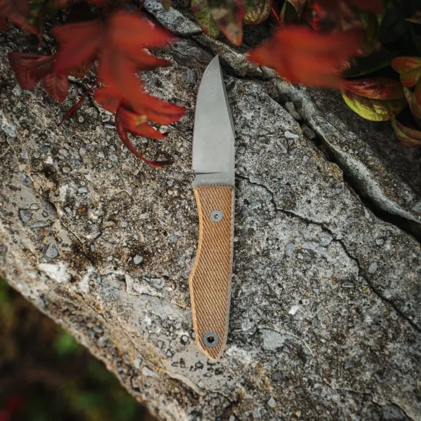 Big Idea Design USA Lookout CPM MagnaCut Clip Point Canvas-Micarta Natur