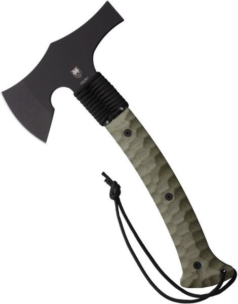 CobraTec Tomahawk Green, CobraTec Axt 7Cr17MoV, Taktisches Tomahawk Kydex, CobraTec Messer Deutschland, Outdoor Beil grün, Com2you-biwak, Tactical Axt leicht, Wurfbeil Tomahawk, Kydexscheide Axt