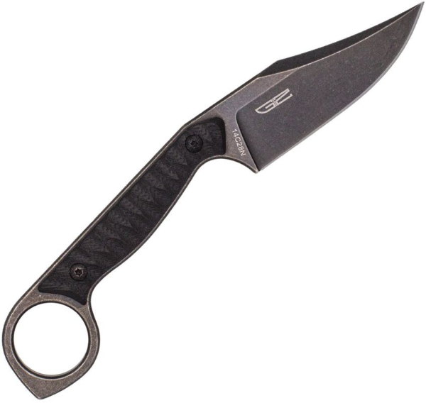 CobraTec Wolfteeth Fixed, CobraTec Wolfteeth Black CP, CobraTec 14C28N Messer, Clip Point Messer schwarz, CobraTec Knives Deutschland, Sculpted G10 Fixed, Com2you-biwak, Kydex Gürtelscheide Messer, Tactical Ring Knife, Black Stonewash Messer
