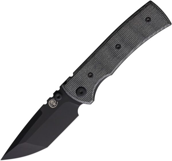 Chaves Knives Redencion Street Linerlock Micarta PVD Blk Tanto