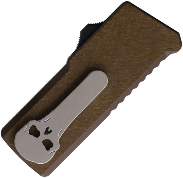 Chaves C.H.U.B. OTF, Chaves Knives Deutschland, OTF Cuttermesser, Bronze Aluminium Messer, Crosshatch Utility Blade, Ramon Chaves EDC, Skull Clip, Luxus Werkzeug