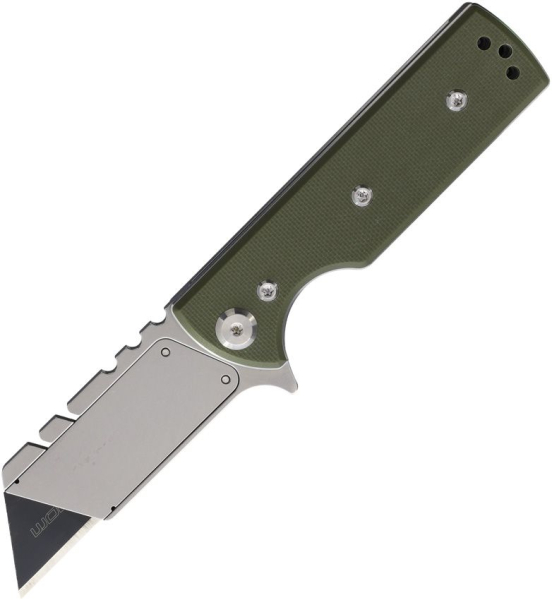 Chaves C.H.U.B. Flipper, Chaves Handy Utility Blade, Chaves Knives Deutschland, Cuttermesser Flipper, G10 Messer grün, Trapezklinge Klappmesser, EDC Tool, Skull Clip, Stonewashed Utility