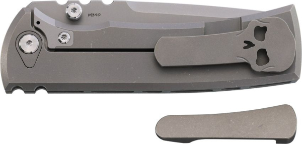 Chaves Redencion 229, M390 Titan Stonewash, Magnetisches Inlay Messer, Ramon Chaves 229 Stw, Framelock Messer Titan, Drop Point EDC, Premium Taschenmesser