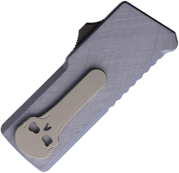 Chaves C.H.U.B. OTF, Chaves Knives Deutschland, OTF Cuttermesser, Blau-Grau Aluminium Messer, Crosshatch Utility Blade, Ramon Chaves EDC, Skull Clip, High-End Cutter