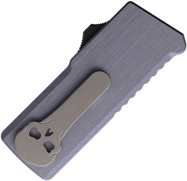 Chaves C.H.U.B. OTF, Chaves Knives Deutschland, OTF Cuttermesser, Blau Grau Aluminium Messer, Crosshatch Utility Blade, Ramon Chaves EDC, Skull Clip, Luxus Werkzeug