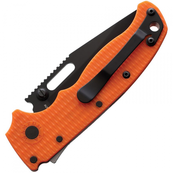 Demko Knives AD 20.5 Shark-Lock AUS10A Grivory Orange