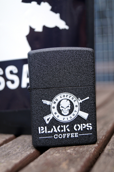 Black Ops Coffee Sturmfeuerzeug