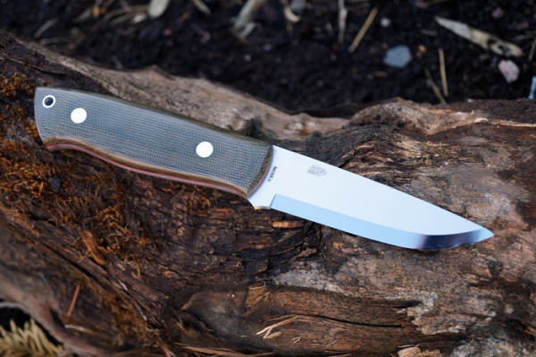Brisa Enzo Trapper 95 N690Co Sc Canvas Green Micarta