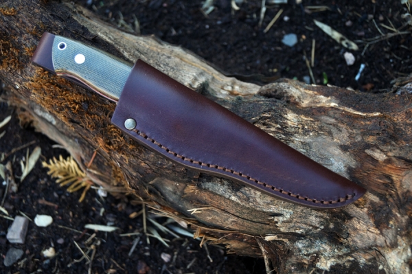 Brisa Enzo Trapper 95 N690Co Sc Canvas Green Micarta