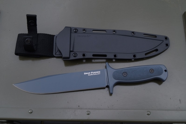 cold steel drop forged survivalist black messer
