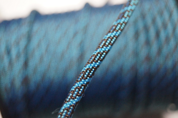 Paracord 550 Pastel Turquoise & Espresso Brown - Helix DNA Type III