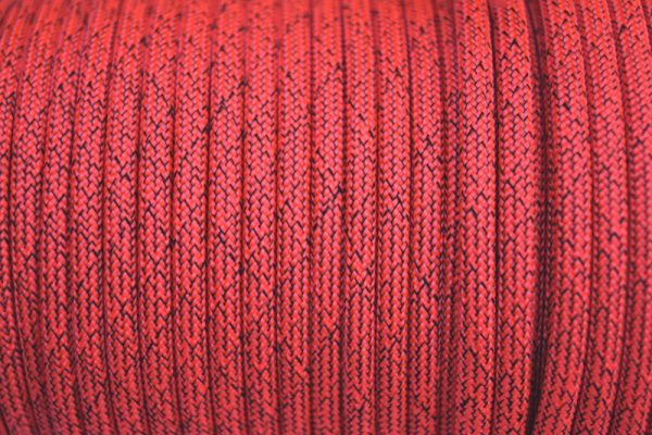 Paracord 550 Scarlet Rot & Schwarz Typ lll