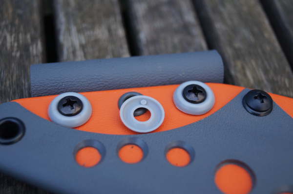 Ösen Blende für Kydexscheiden Battleship Gray Nylon