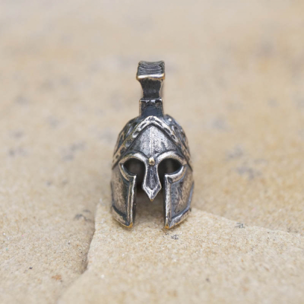 Lanyard Bead Spartan Helmet Wulst Messing (Custom-Made)