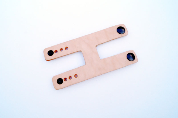 IWB Belt Loop Tactical Leather Natural Double Strap