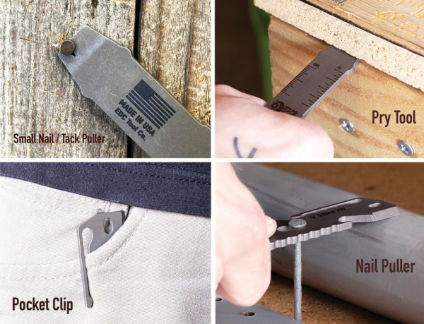 EDC Tool Co. Tool 5 Pry Bar Multi Tumbled