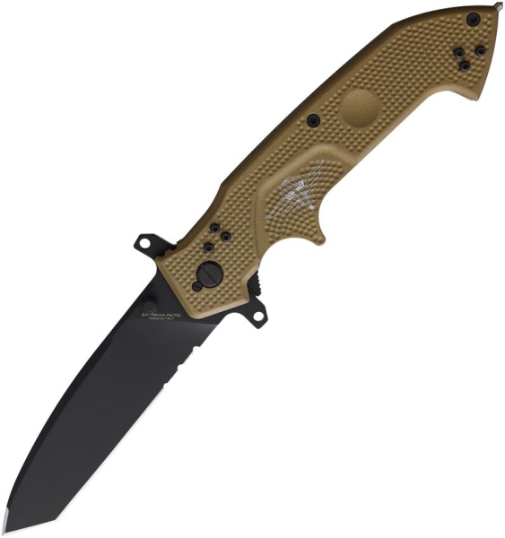 Extrema Ratio, Glauca J1, Jagdkommando Messer, Böhler N690, Taktisches Klappmesser, Einsatzmesser mit Scheide, Glasbrecher, Gurtschneider, Com2you-biwak