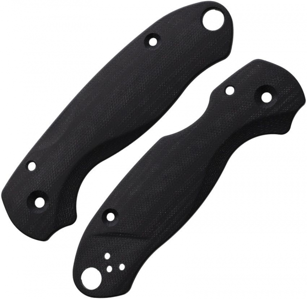 Flytanium Spyderco Para 3 G10 Black Griffschalen