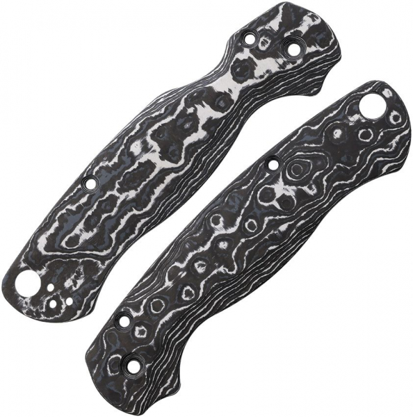 Flytanium Spyderco Para Military 2 Lotus Carbon White Griffschalen