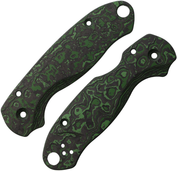 Flytanium Spyderco Para 3 Lotus Griffschalen Carbon Jungle