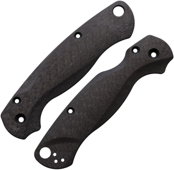 Flytanium Spyderco Paramilitary 2 Lotus Carbon Weave Griffschalen