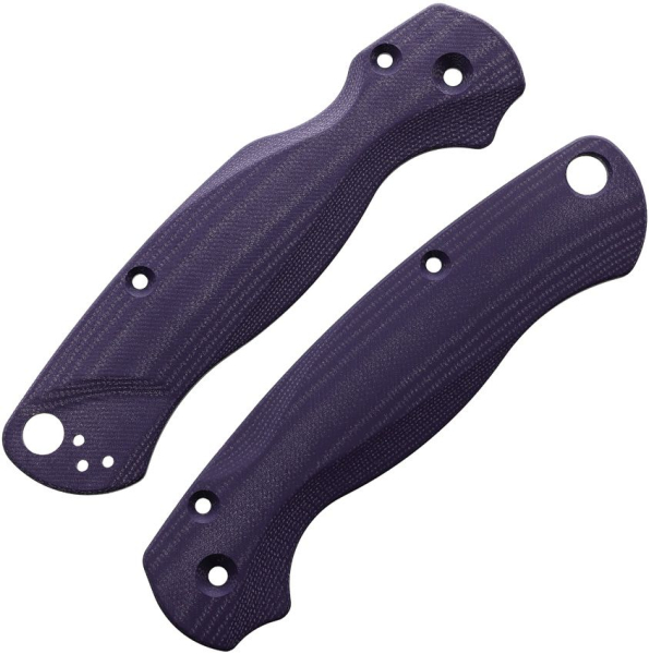 Flytanium Spyderco Paramilitary Lotus G10 Purple lila