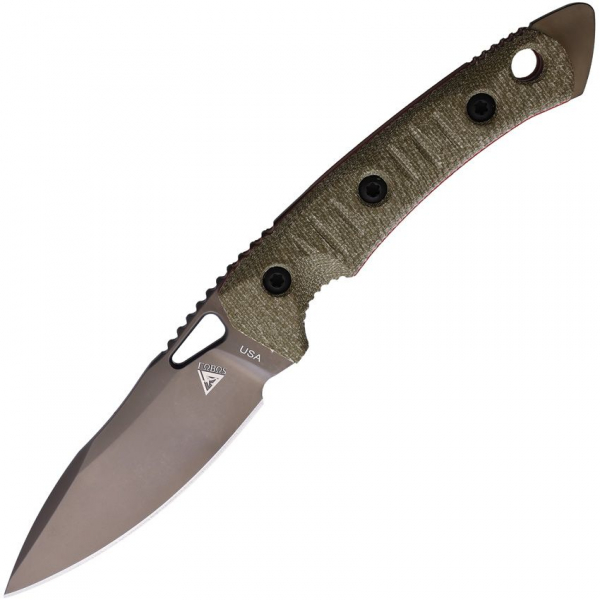 Fobos Knives Cacula Fixed Blade Oliv Red PVD