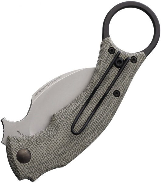 Bastinelli Knives FKMD Knives Blackbird Micarta Green 