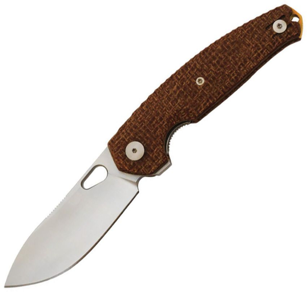 Giant Mouse Ace Jagt Linerlock Burlap Micarta Elmax
