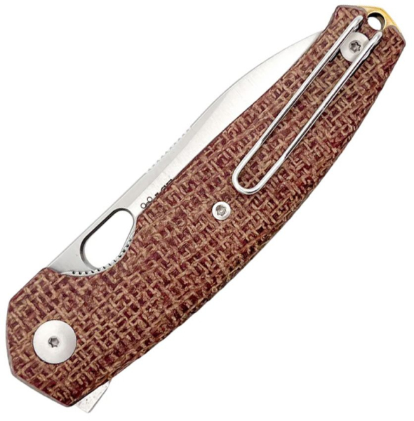Giant Mouse Ace Jagt Linerlock Burlap Micarta Elmax