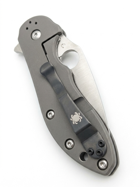 Spyderco C172CFRDTIP, Spyderco Domino, Spyderco Flipper, CTS-XHP, Titan Framelock, Carbon Taschenmesser, Spyderco Collector, Sammlermesser Rarität