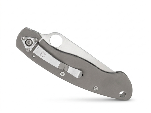 Spyderco Military Carbon Titan, Spyderco C36CFTIP, Military S90V, CPM-S90V Spyderco, Military Sprint Run, Spyderco Rarität, Titanium Frame Lock, Com2you-biwak