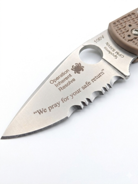 Spyderco C41PSBN5, Native 5 Inherent Resolve, Spyderco Collector Edition, Operation Inherent Resolve Messer, Native 5 S35VN, Spyderco Militär Sammlermesser, Com2you-biwak