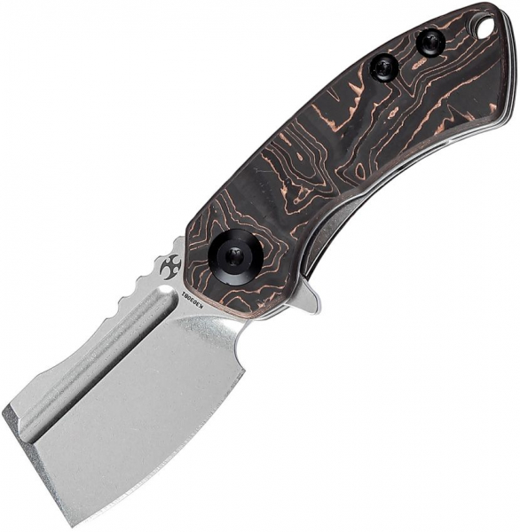 Kansept Knives Mini Korvid Copper Carbon Framelock