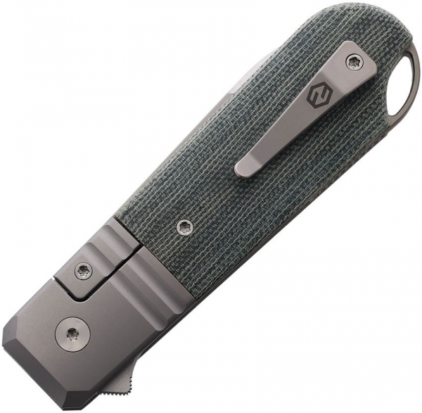 Karbon Knives Ahoy Framelock Denim Micarta Anker