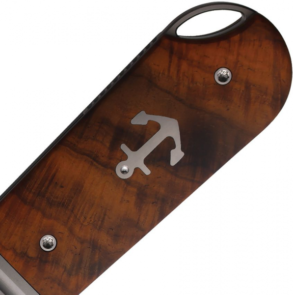 Karbon Knives Ahoy Framelock Desert Ironwood Anker