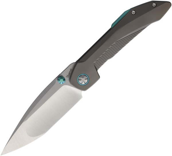 Ketuo Knives Stabitha, Ketuo Stabitha Silver, M390 Tanto Framelock, Titan Tanto Flipper, EDC Messer Türkis, Ketuo Knives Deutschland, Com2you-biwak, Böhler M390, Titanium Bead Blast