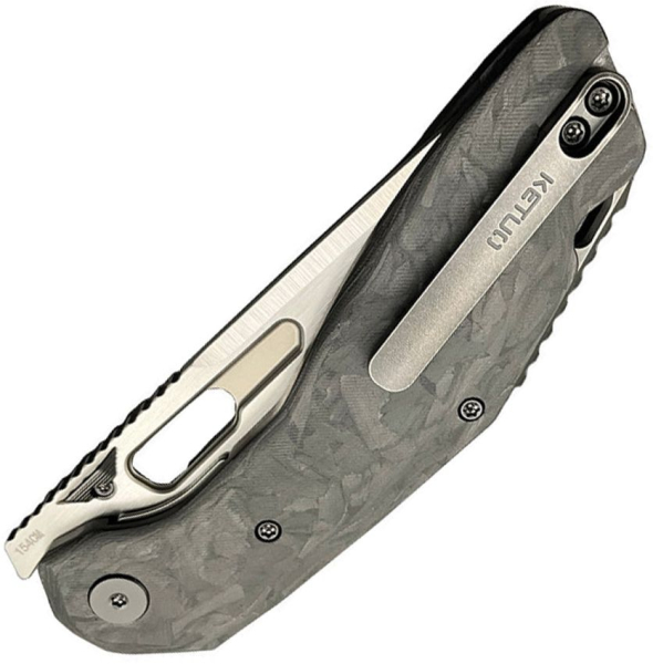 Ketuo Yakuza Linerlock CF BLK/STW CPM154CM