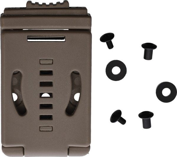 Tragesystem m. Security Lock u. Winkelverstellung (TekLok Tac-Clip) FDE