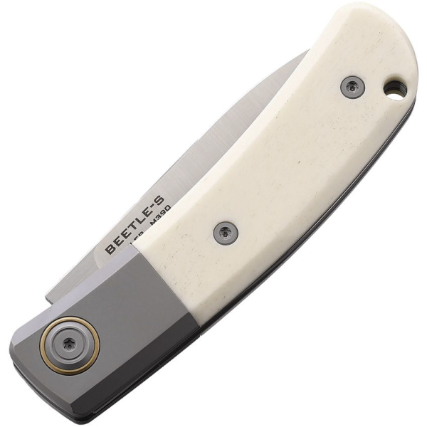 Maxace Knives Beetle S Slip Joint CF Bone Titan