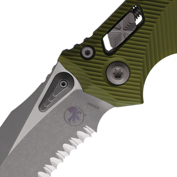 Microtech Knives Amphibian S/E Ram-Lok Apoc OD Green G10