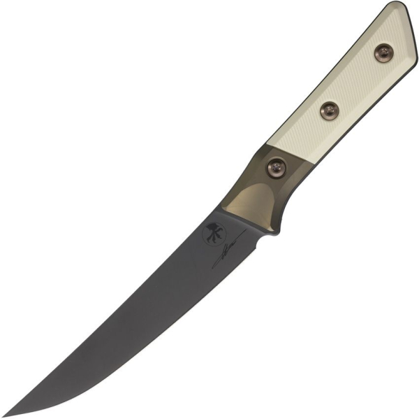 Microtech Boning Knife, Microtech Ausbeinmesser, Fleischmesser M390MK, Titan G10 Küchenmesser, Stonewash Ivory, Elfenbein Ausbeinmesser, Com2you-biwak, Premium Ausbeinmesser