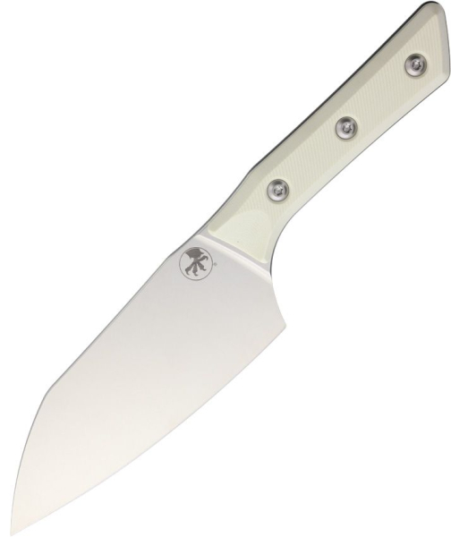 Microtech Santoku 6 Zoll, Microtech Kochmesser, Santokumesser M390MK, G10 Küchenmesser, Stonewash Ivory, Elfenbein Küchenmesser, Com2you-biwak, Premium Santoku