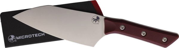 Microtech Santoku Merlot, Microtech Küchenmesser weinrot, Böhler M390MK, Merlot G10, Premium Santoku, Com2you-biwak, Microtech Knives Deutschland, High End Kochmesser, Tactical Kitchen