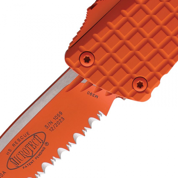 Microtech Socom Auto Combat Troodon Rescue Orange