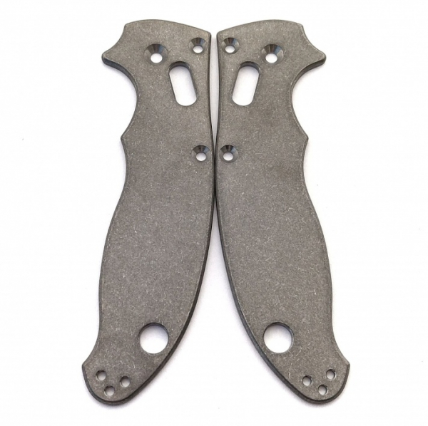 Flytanium Spyderco Manix 2 Titanium Scales Antique Stonewash
