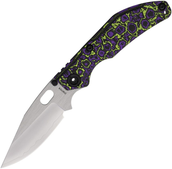North Mountain Blade BBNM Framelock Grid Ceramic Carbon Yellow Purple SLD