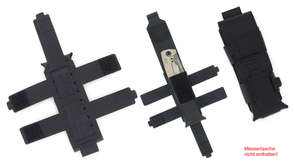 OA Knive Secure für Titan Sepp, Größe M, Schwarz (ohne Messertasche)